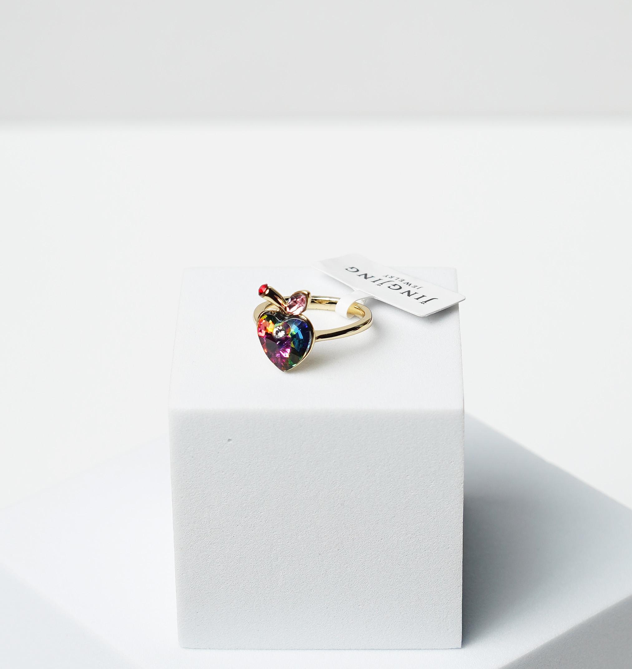 Candy Apple Heart Ring