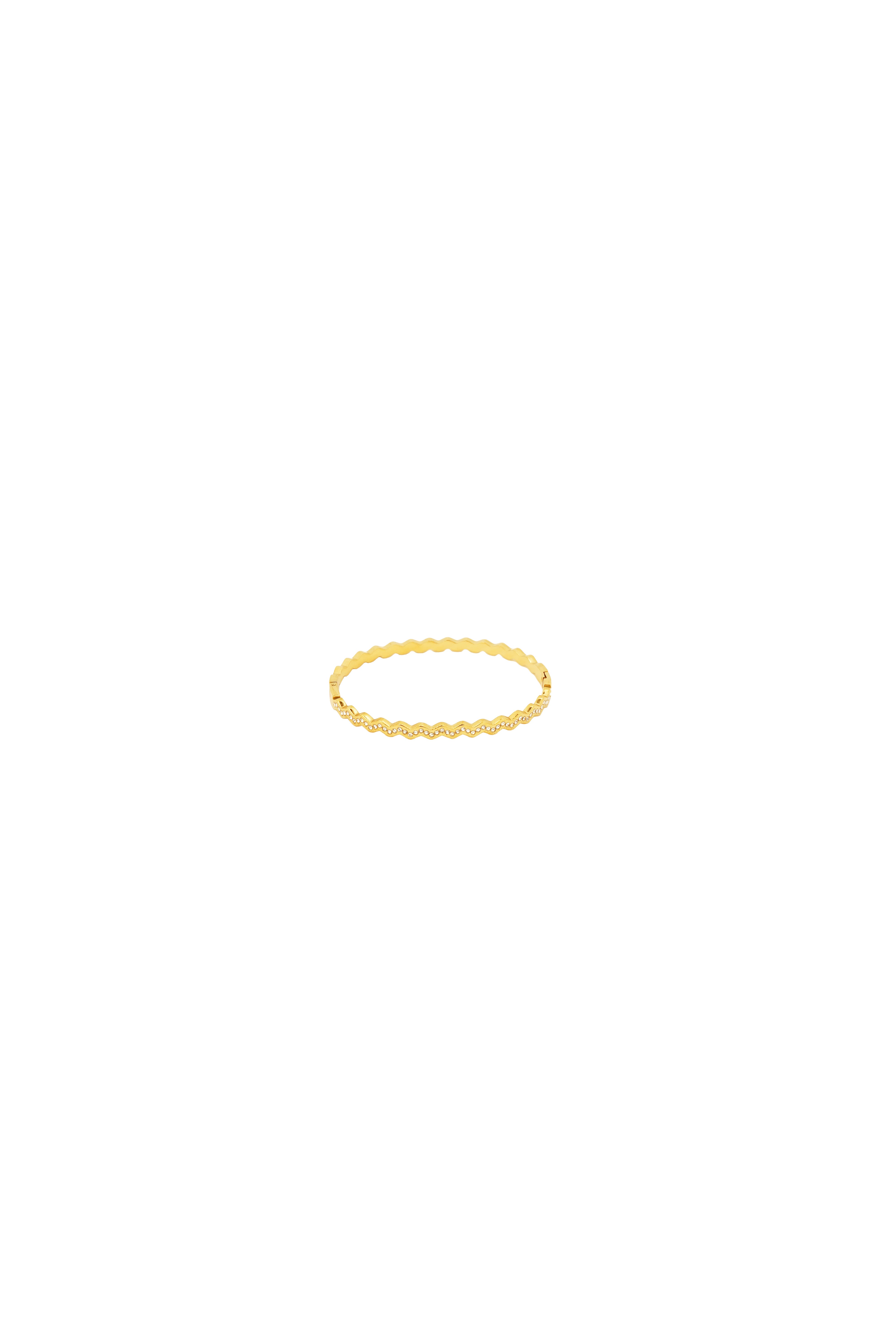 Golden Ripple Bangle