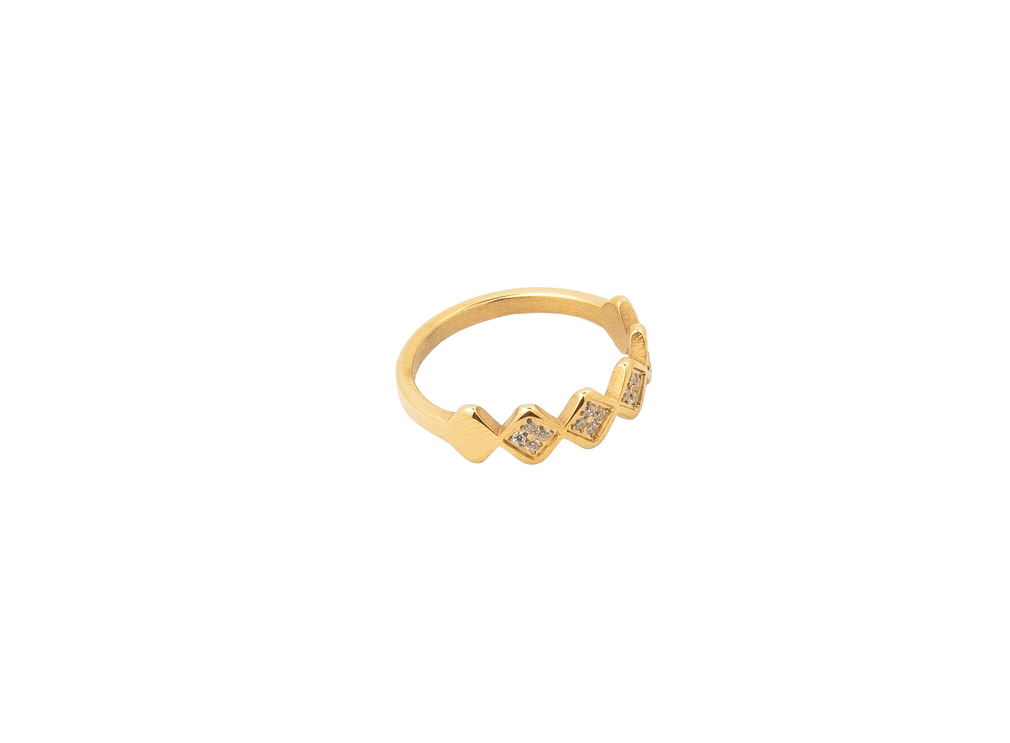 Chevron Sparkle Ring