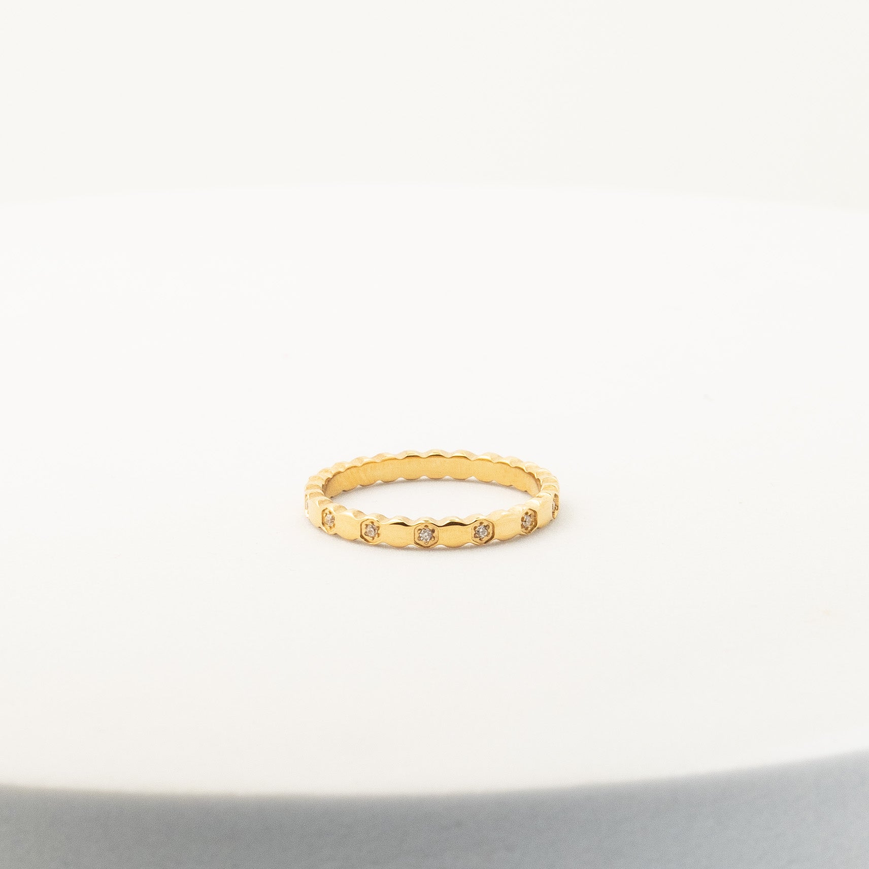 Honeycomb Sparkle Ring