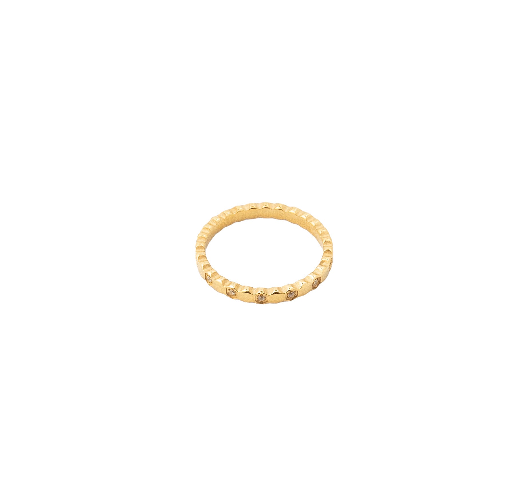 Honeycomb Sparkle Ring