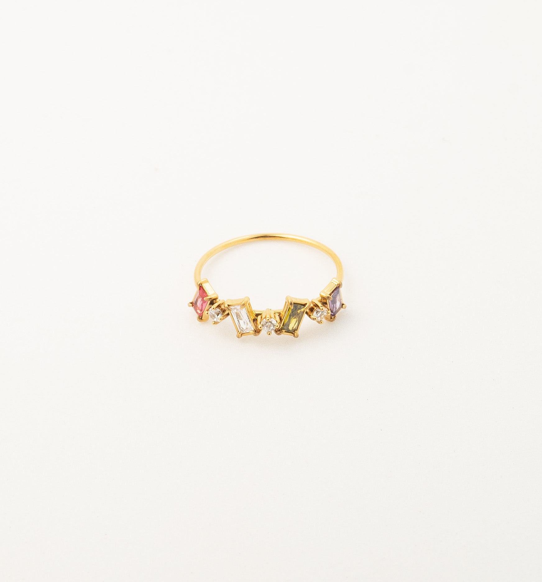 Confetti Baguette Ring