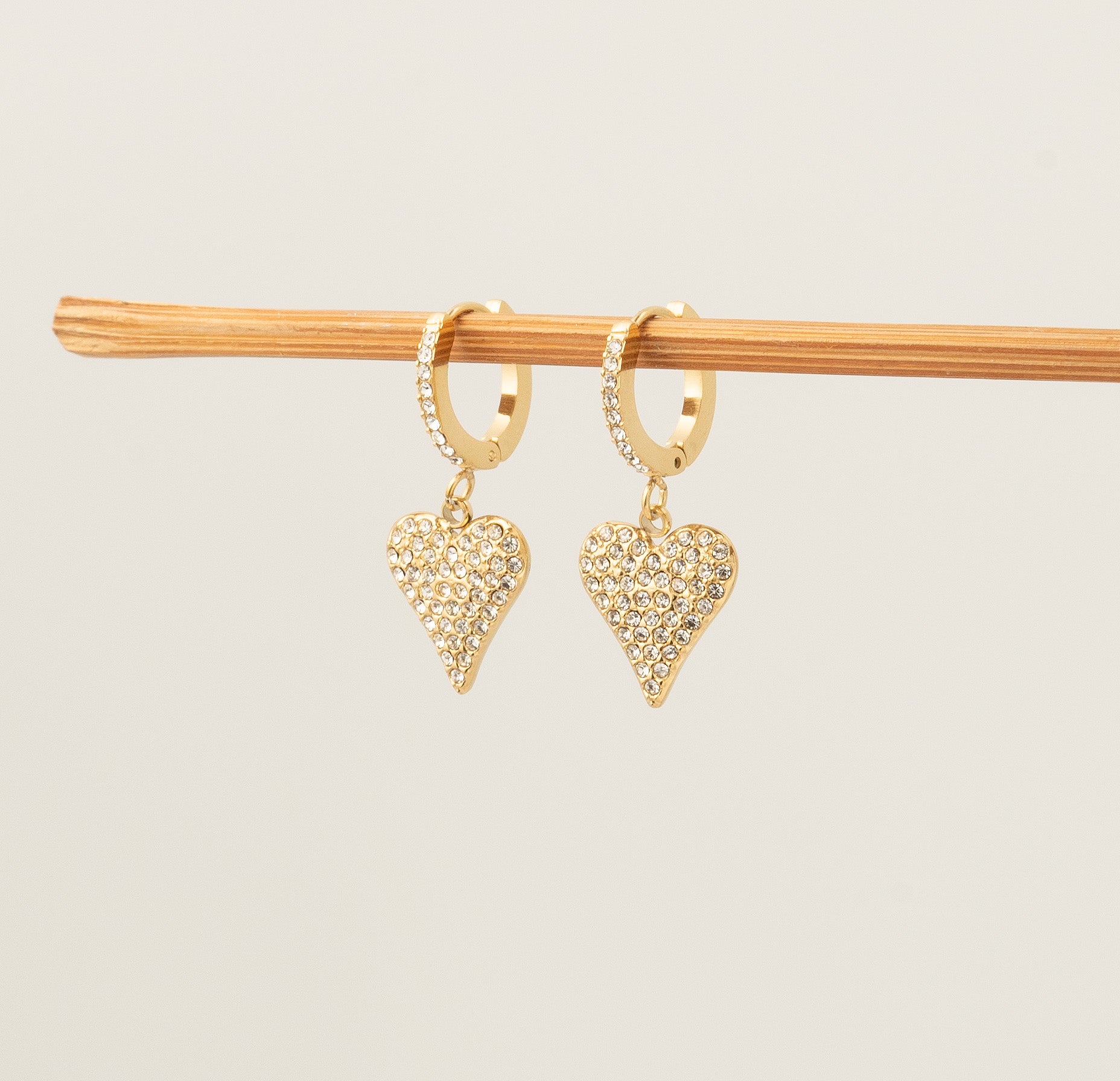 Glided Love Drops Earrings