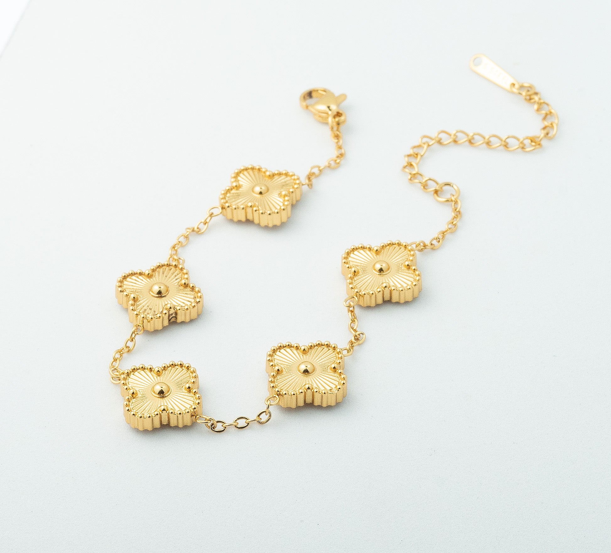 Gold Clover Bracelet