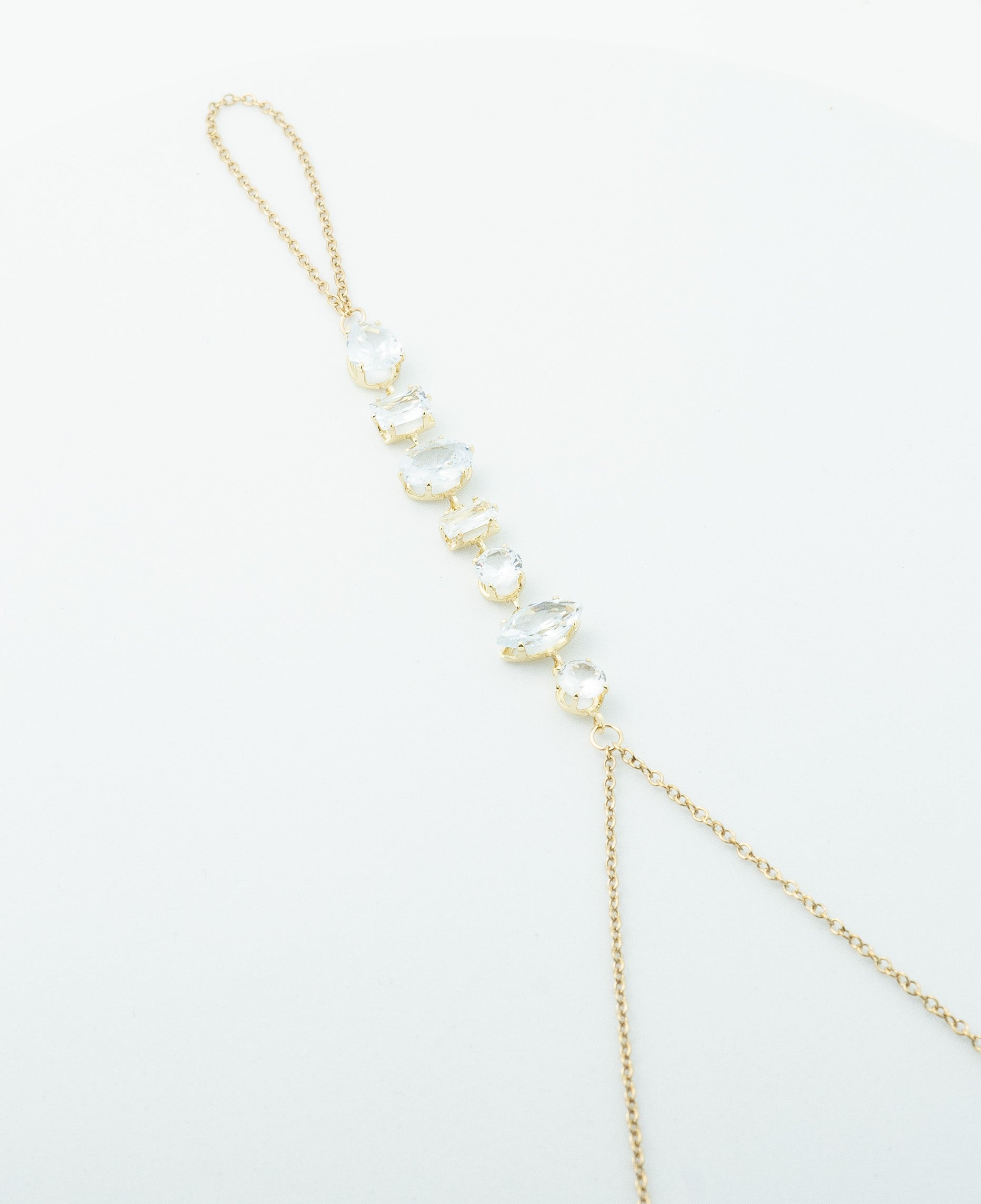 Crystal Cascade Hand Chain