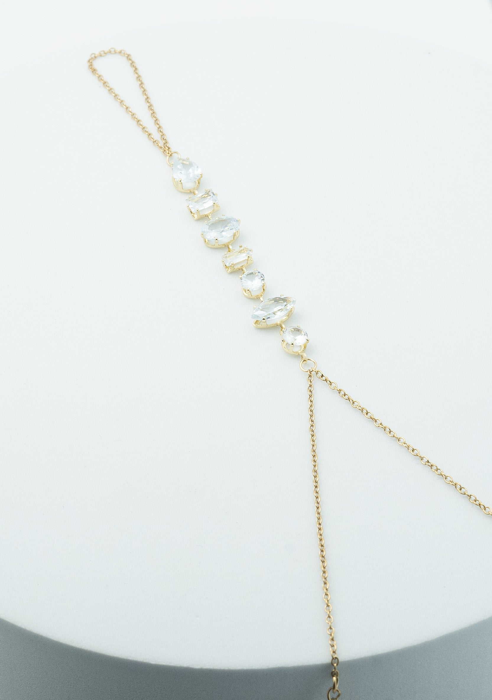 Crystal Cascade Hand Chain