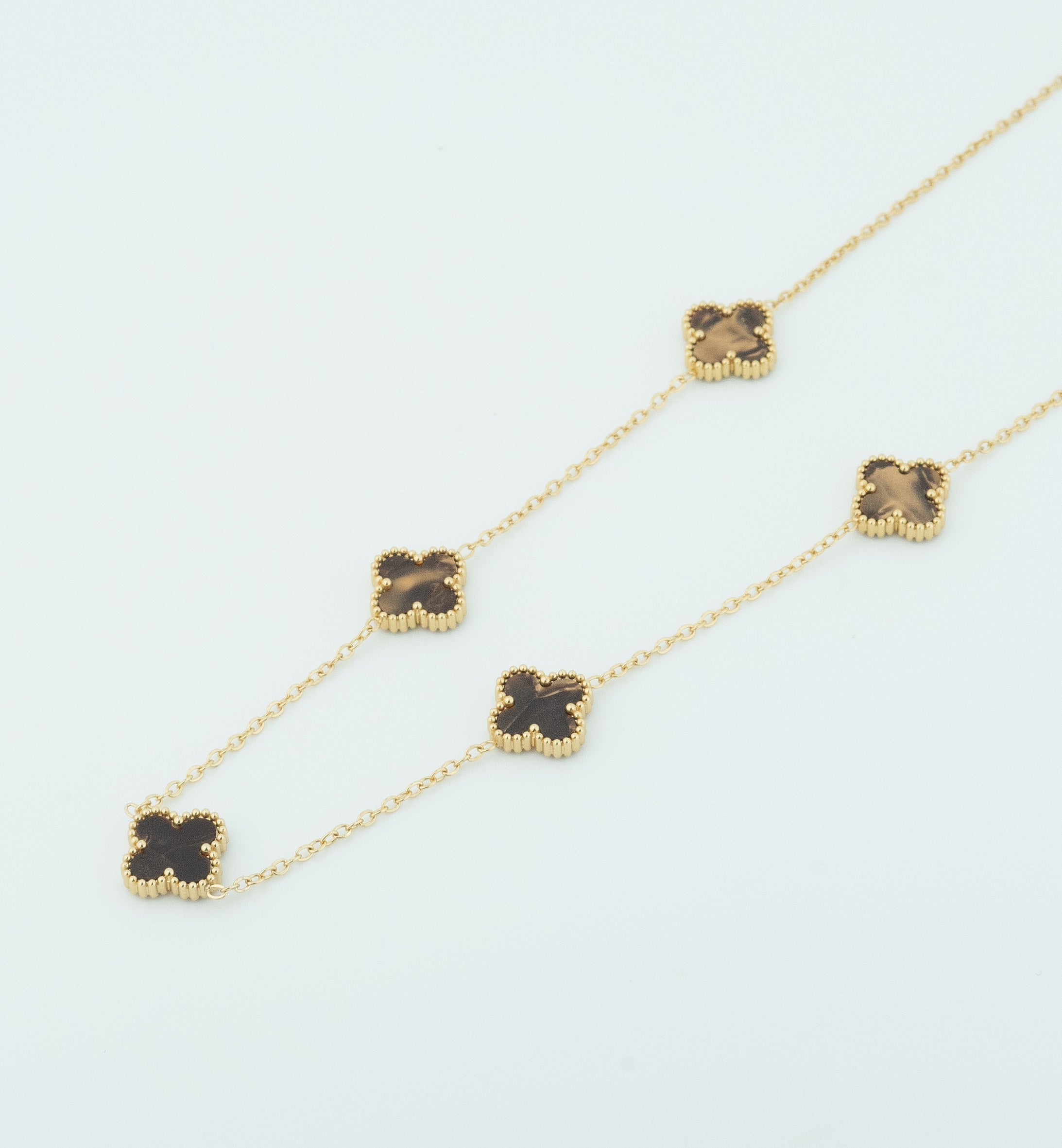 Coffee Clover Necklace