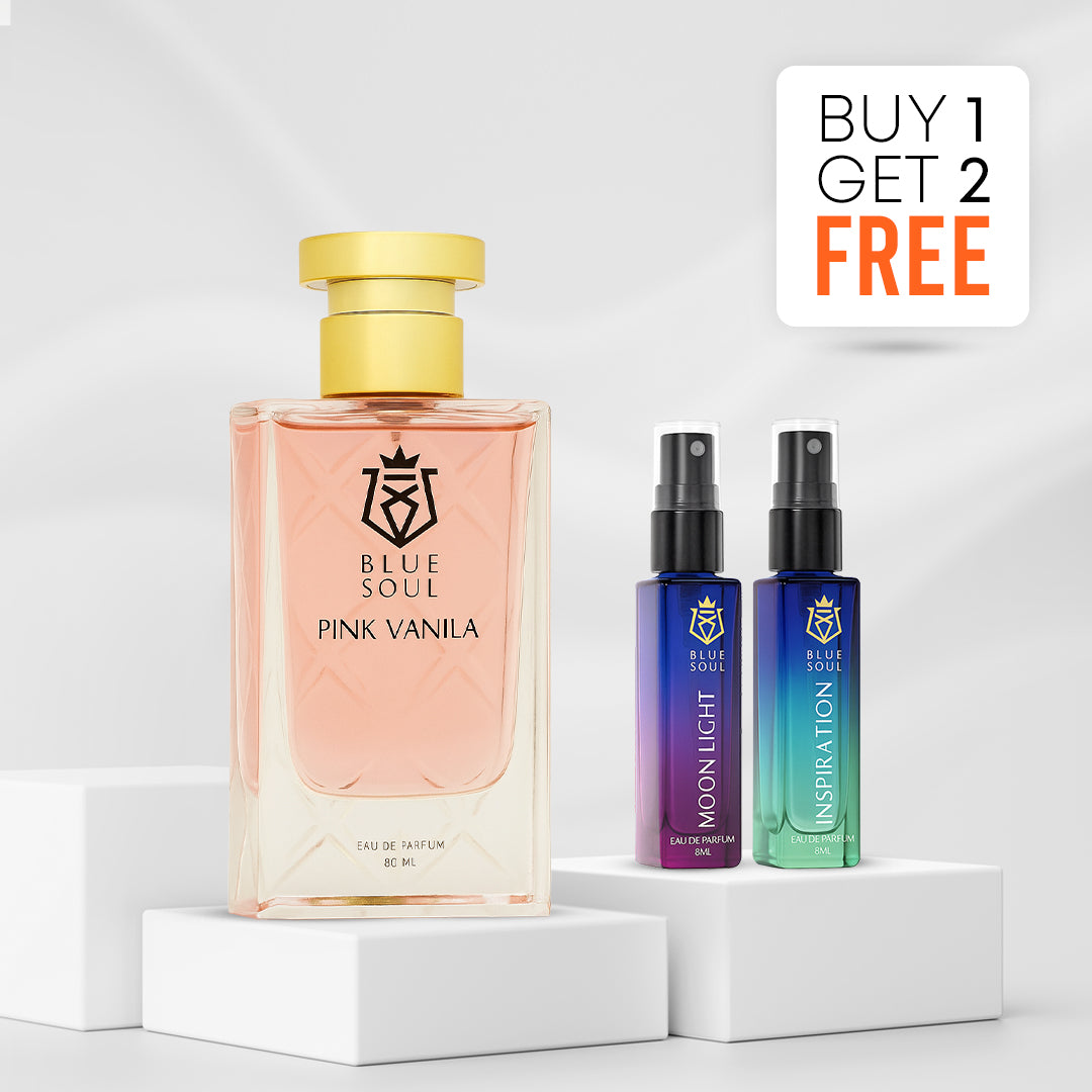 Buy 1 Get 2 Free: Pink Vanila (80ml) +Moonlight (8ml) + Inspiration (8ml)