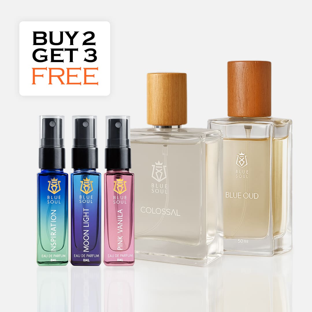 Colossal (100ml) + Blue Oud (50ml) + 3 x Perfume (Free)