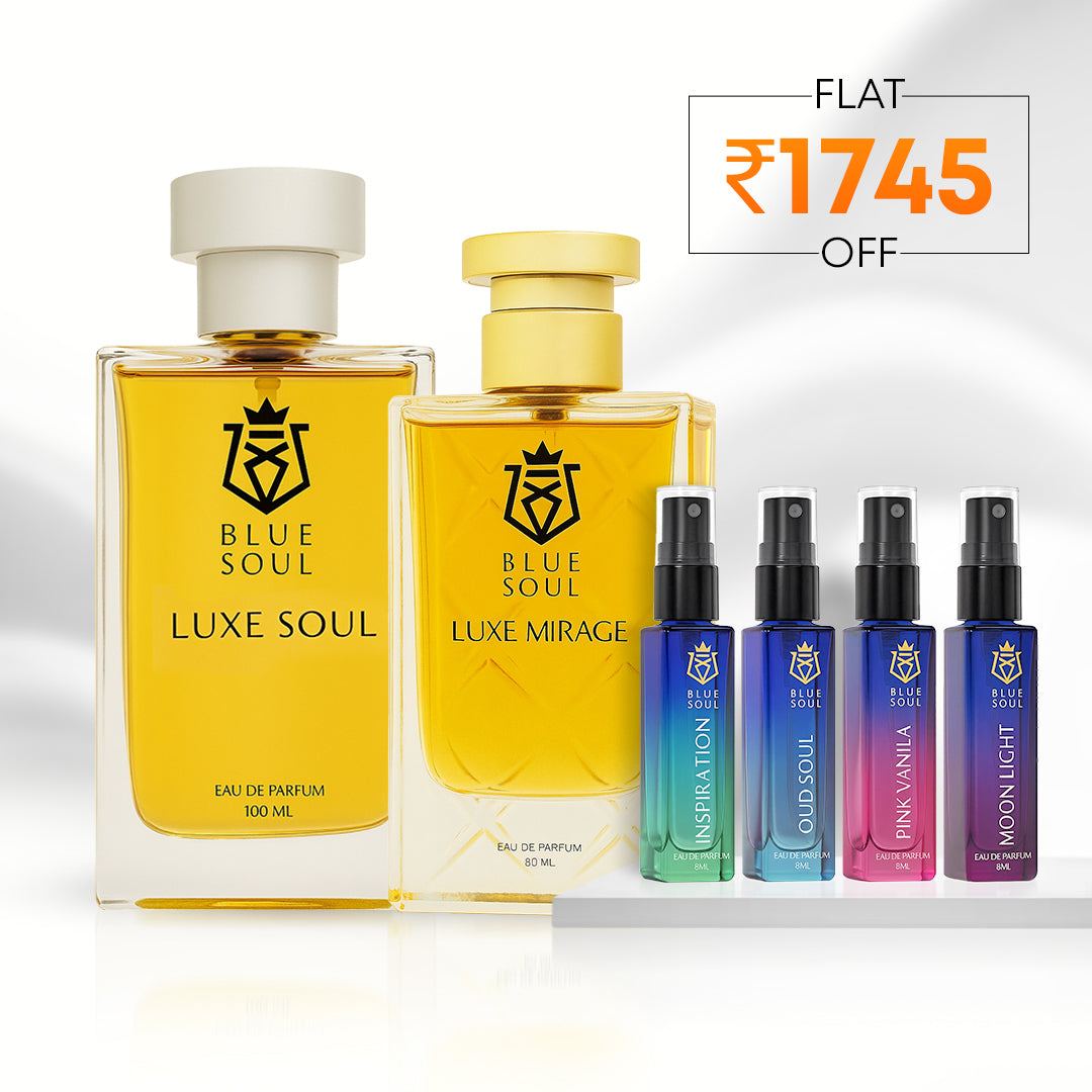 Buy2 Get 4 Free: Luxe Soul (100ml) + Luxe Mirage (80ml) + 8ml Combo Pack