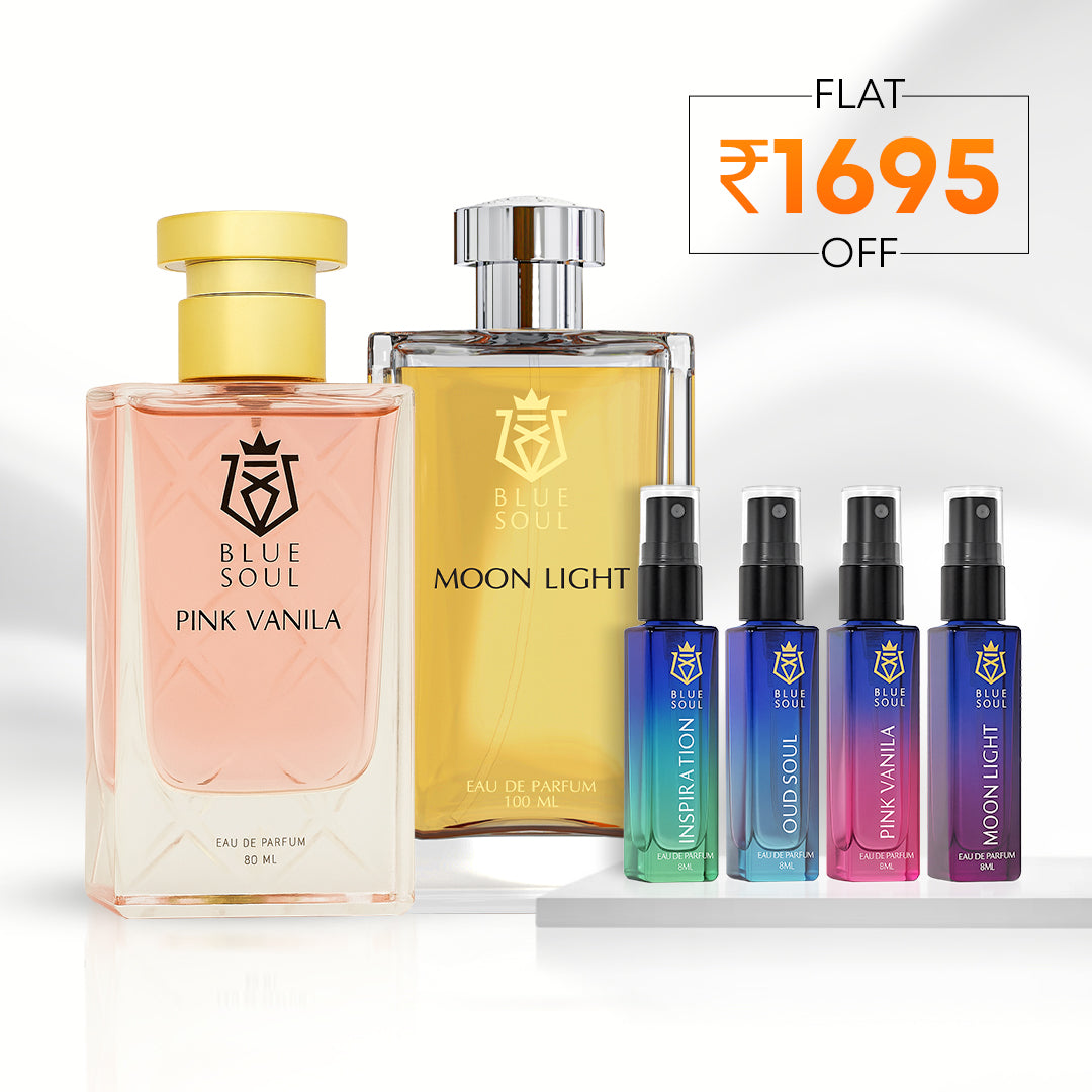 Buy 2 Get 4 Free: Pink Vanilla (80ml) + Moon Light (100ml) + 8ml Combo Pack