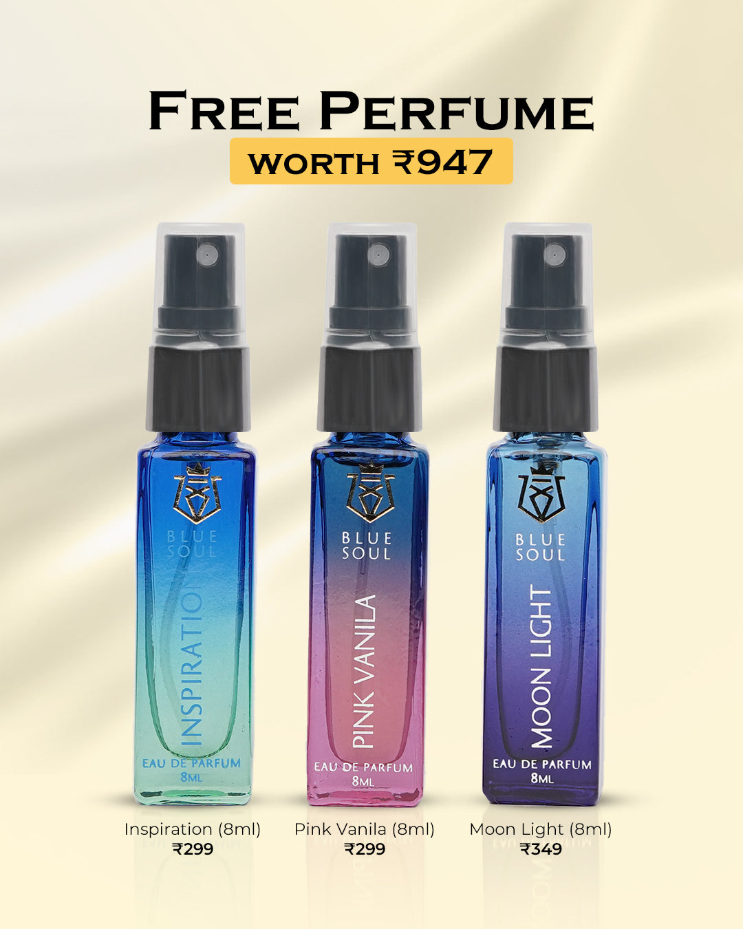 Blue Oud (50ml) + Blue Oud (50ml) + 3 Free Perfumes (Free)