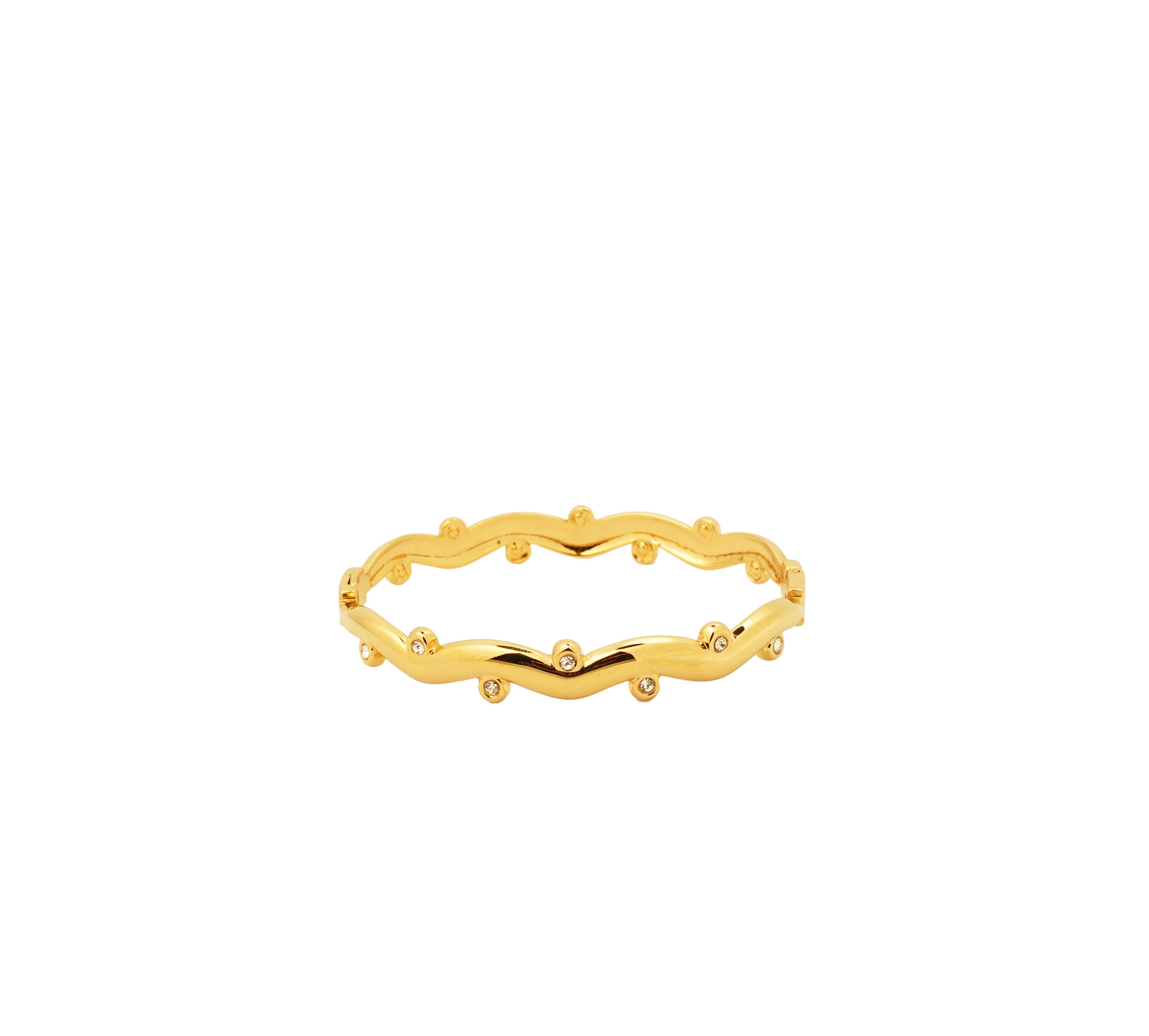 Golden Ripple Bangle