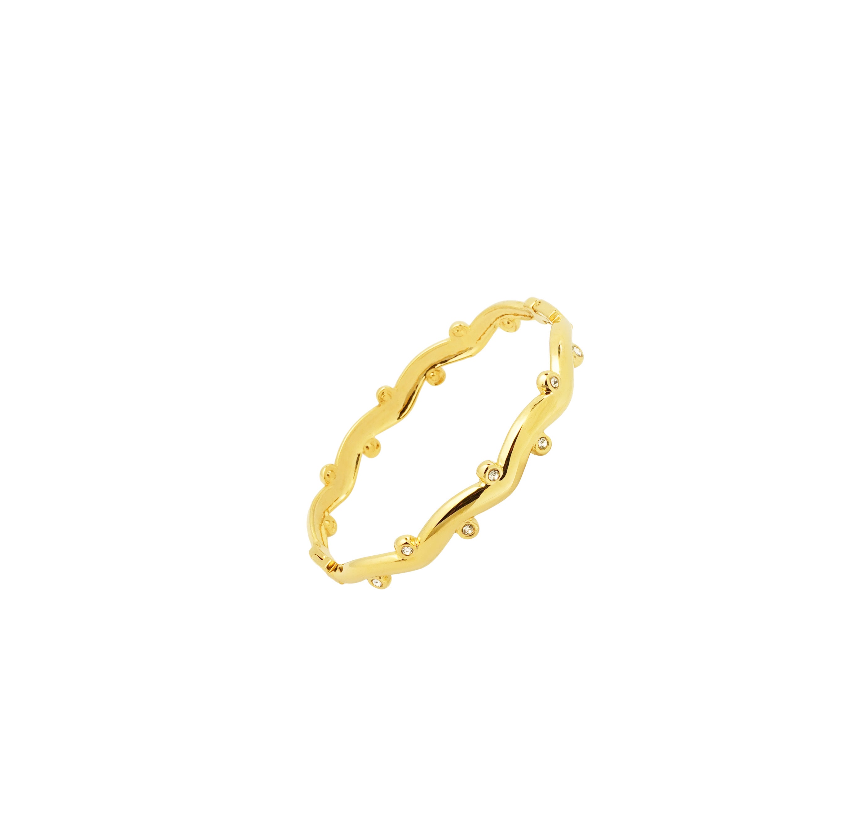 Golden Ripple Bangle