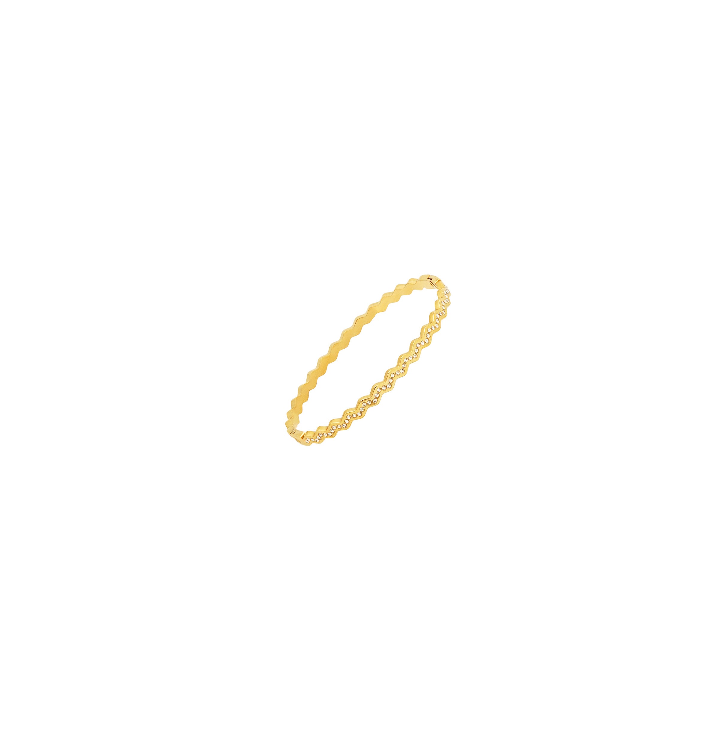Golden Ripple Bangle