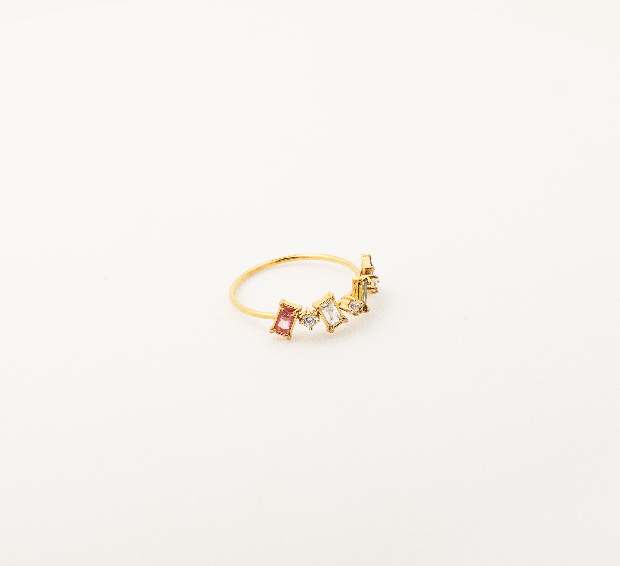 Confetti Baguette Ring