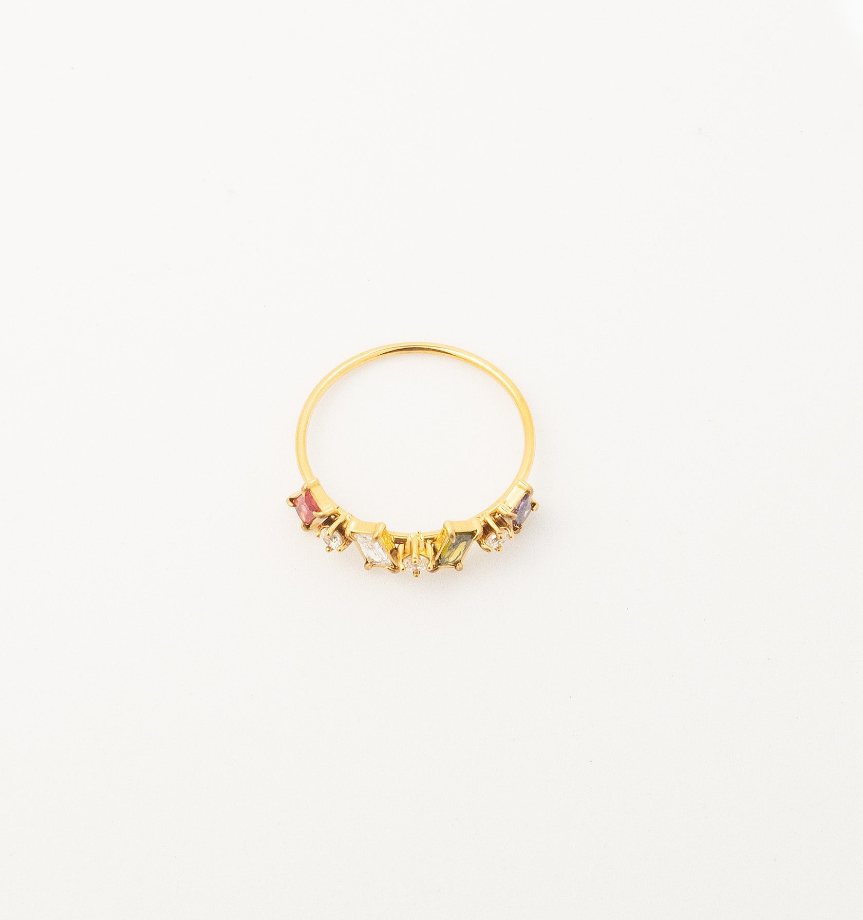 Confetti Baguette Ring
