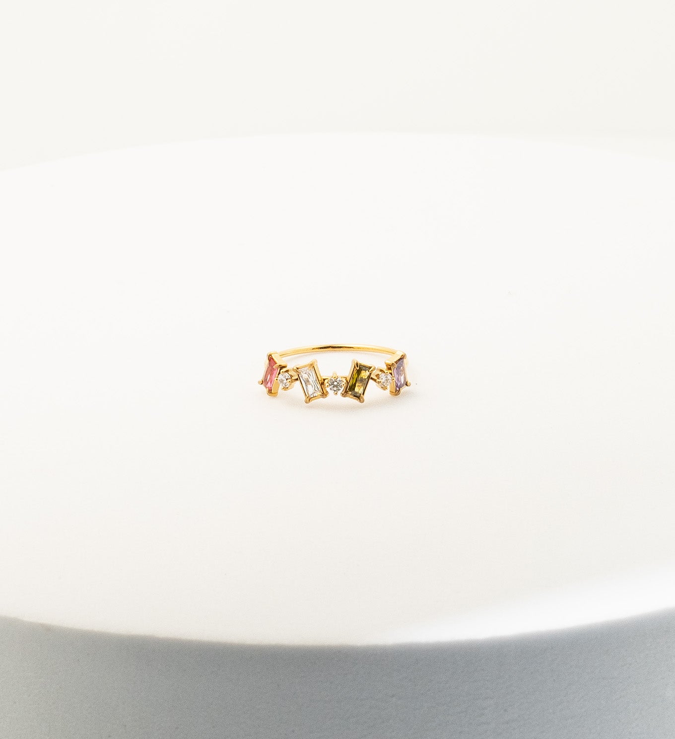 Confetti Baguette Ring