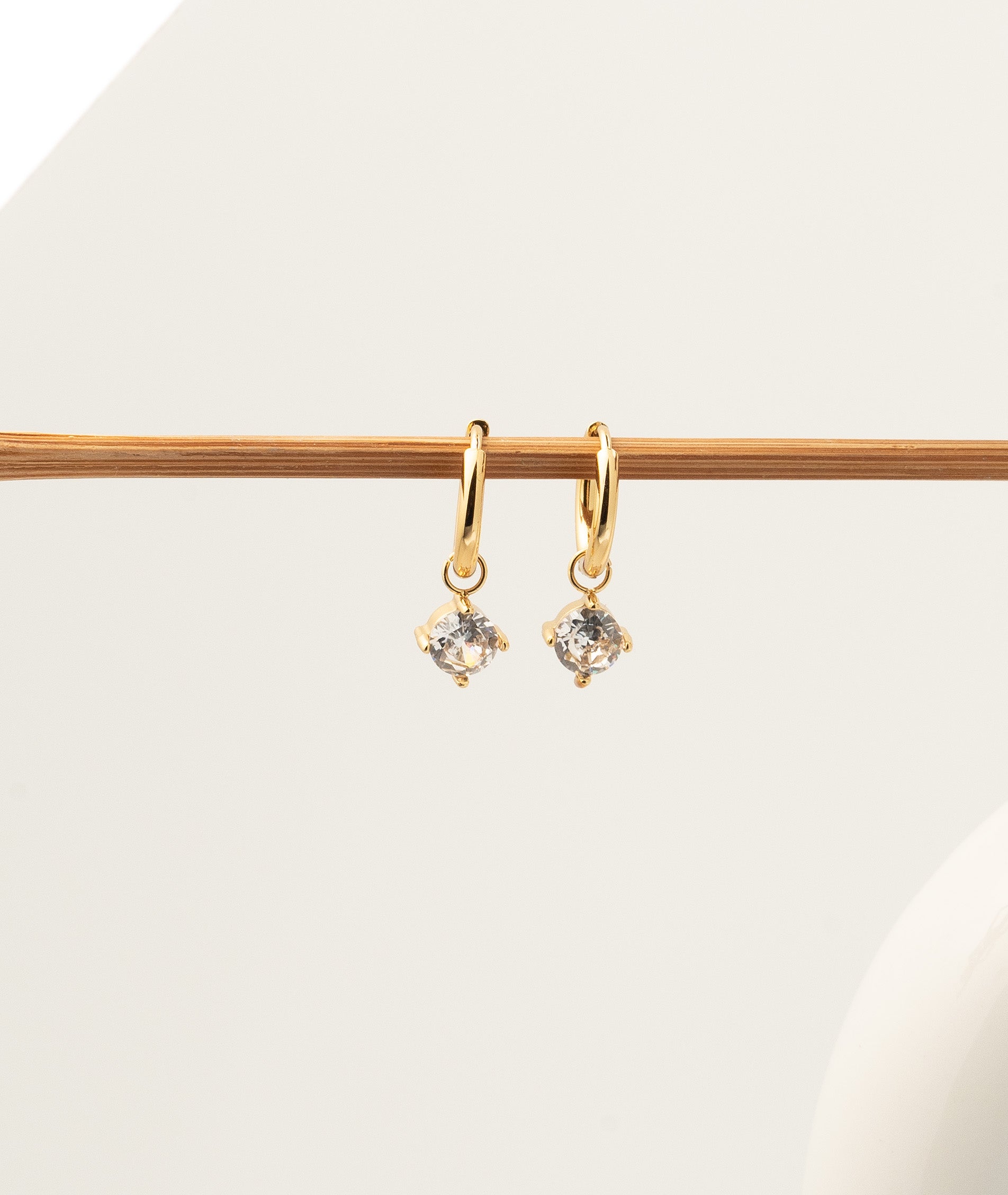 Halo Dewdrop Hoop Earrings