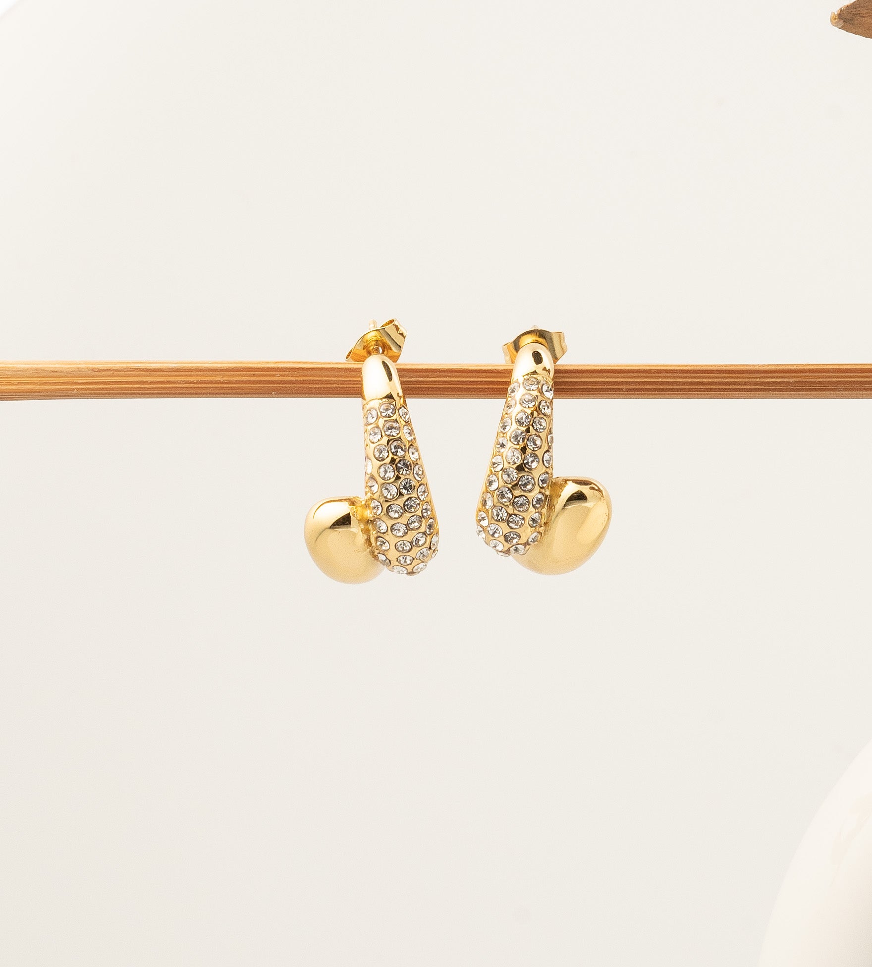 Chunky Huggie Earrings