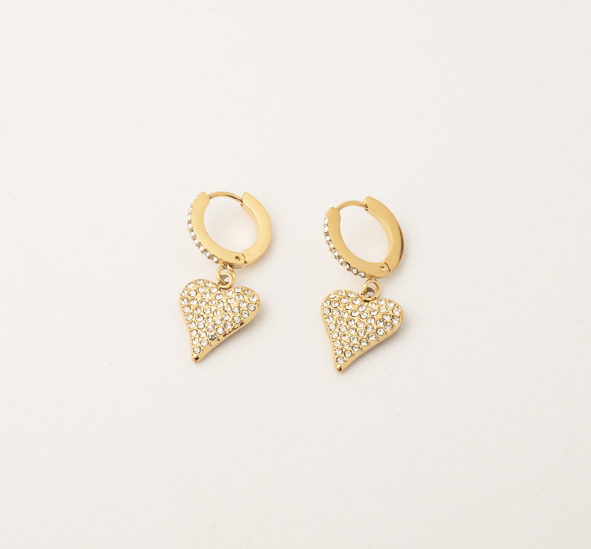 Glided Love Drops Earrings