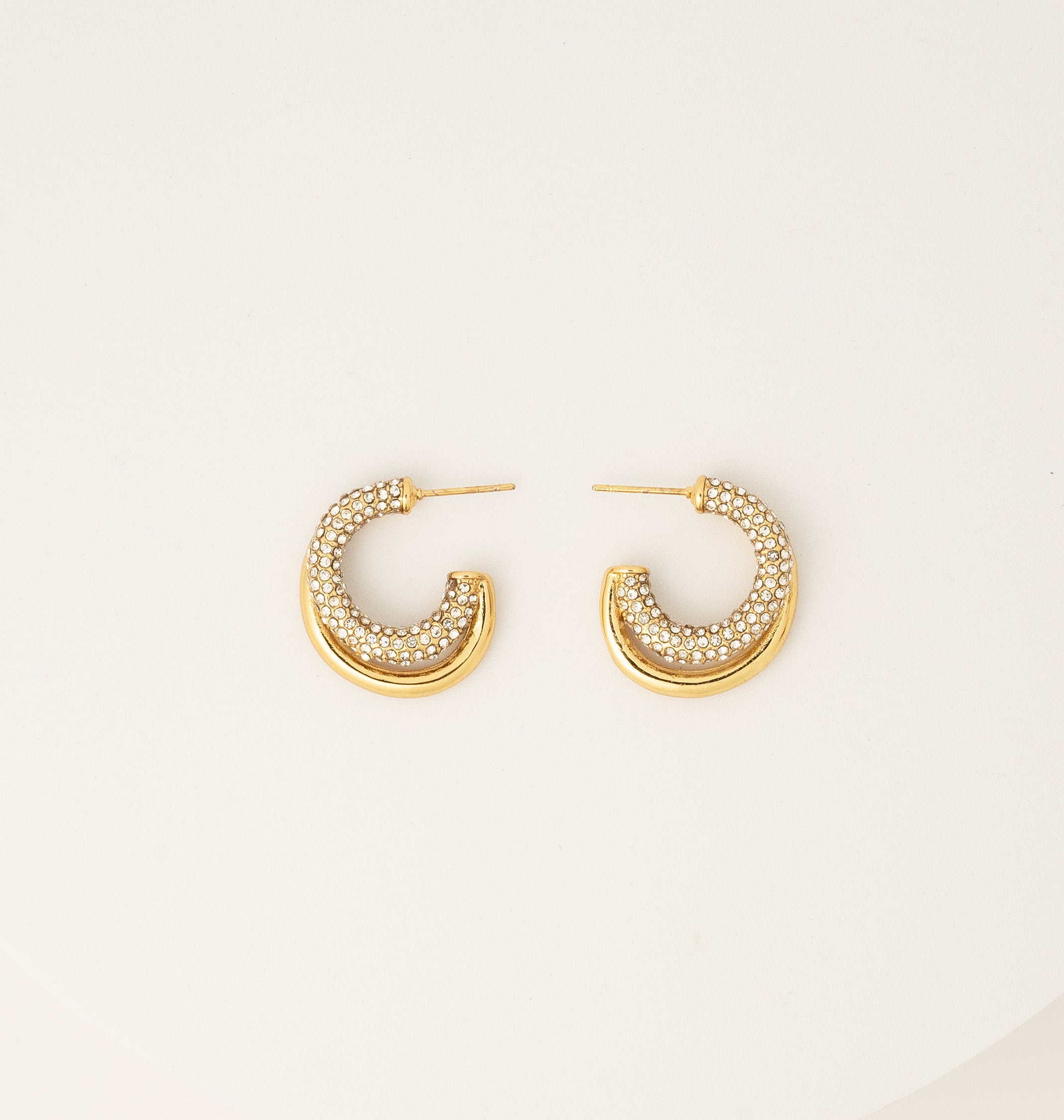 Crossover Hoop Earrings