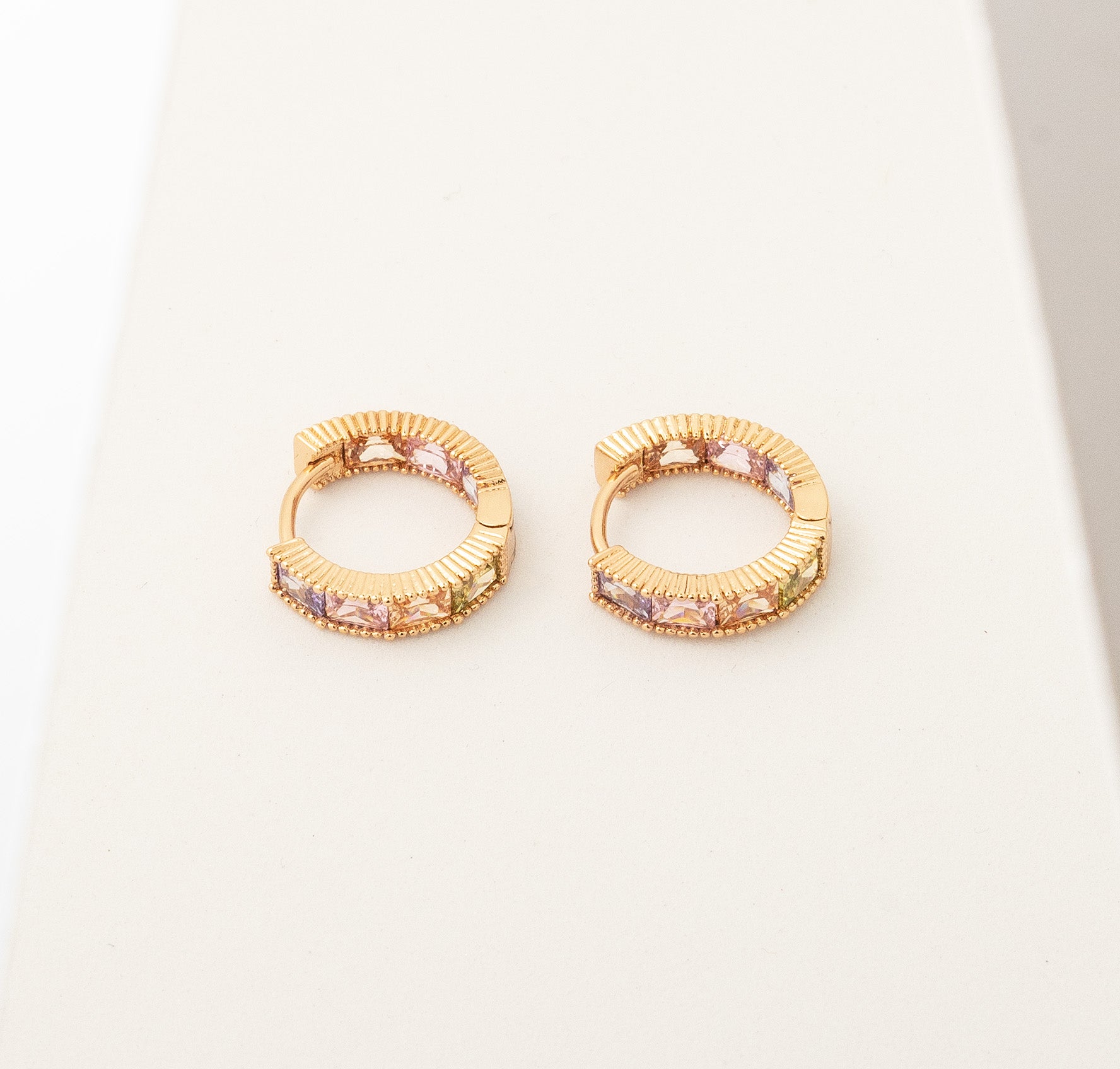 Confetti Square Hoop Earrings