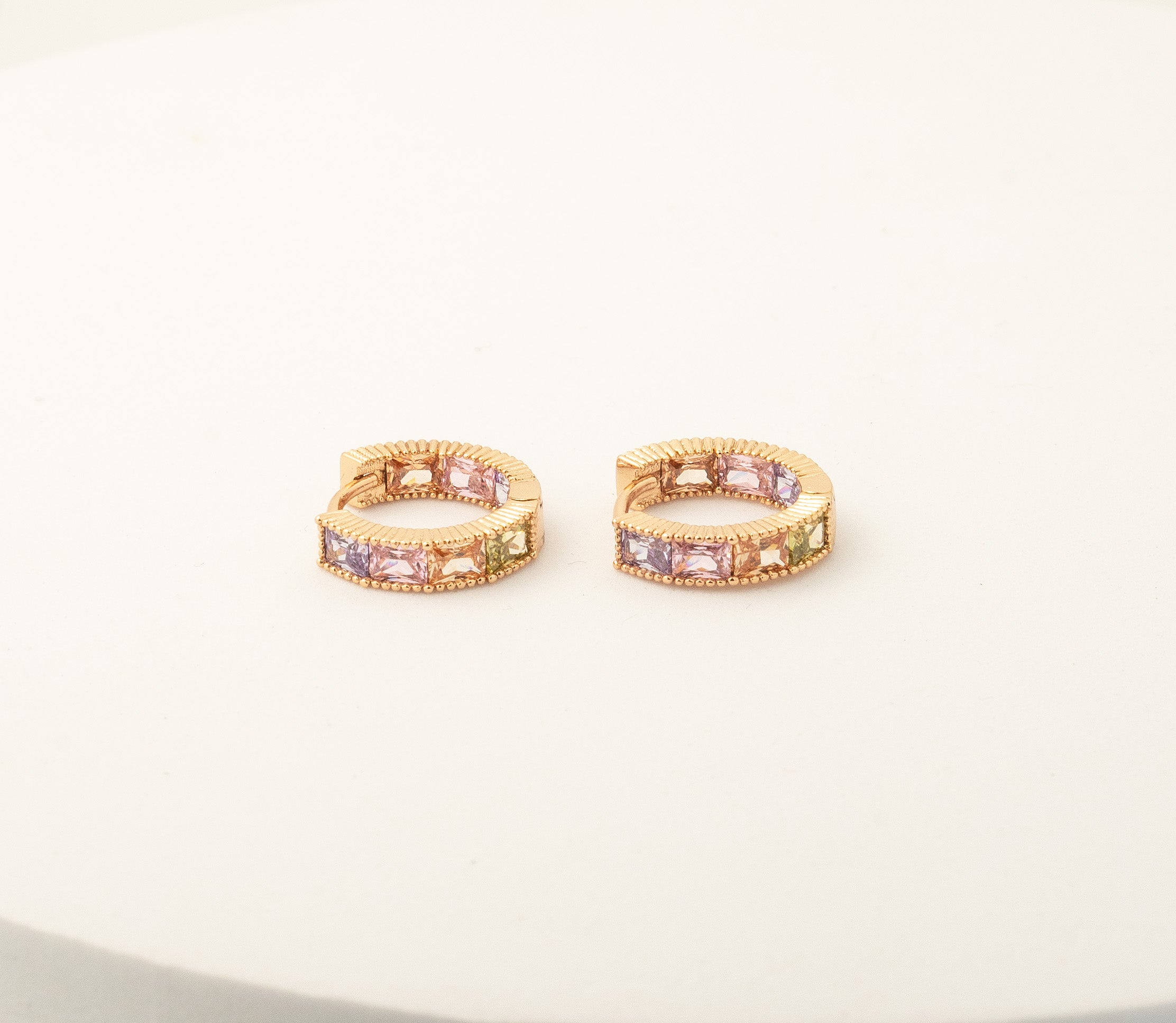 Confetti Square Hoop Earrings