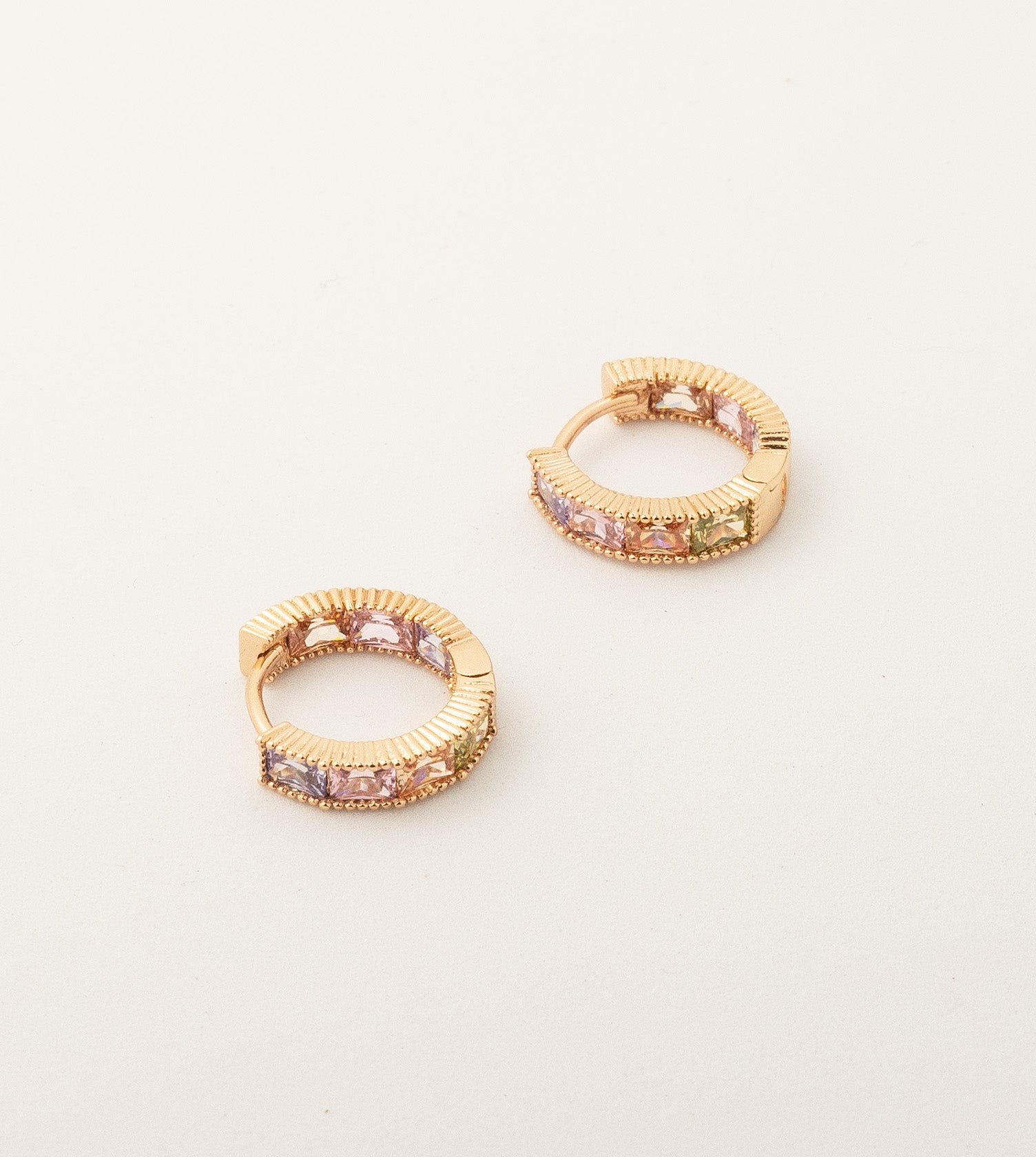 Confetti Square Hoop Earrings
