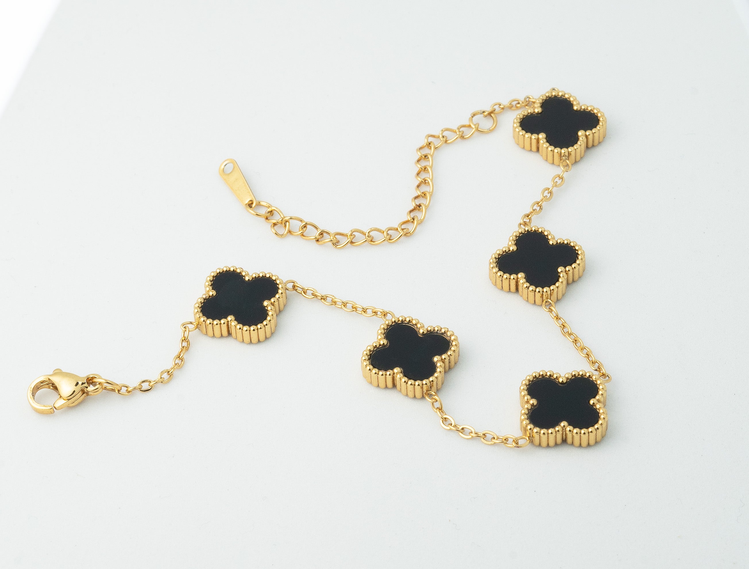 Midnight Clover Bracelet