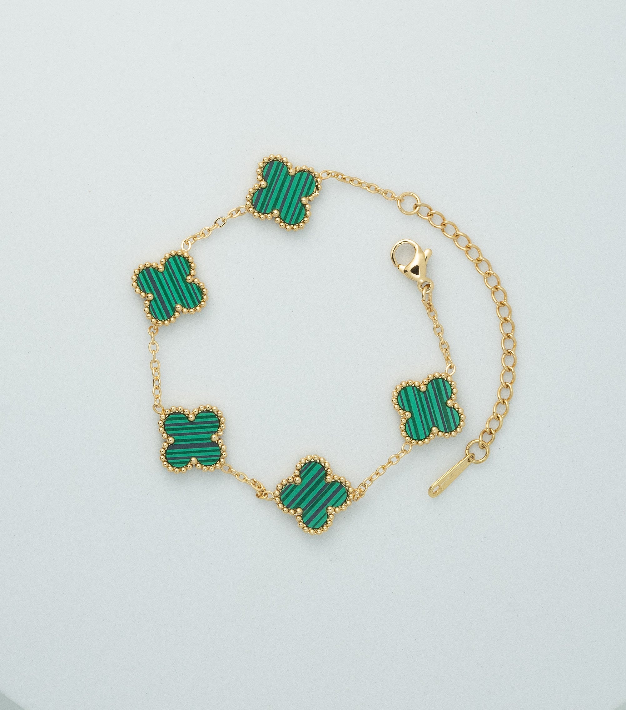 Emerald Clover Bracelet