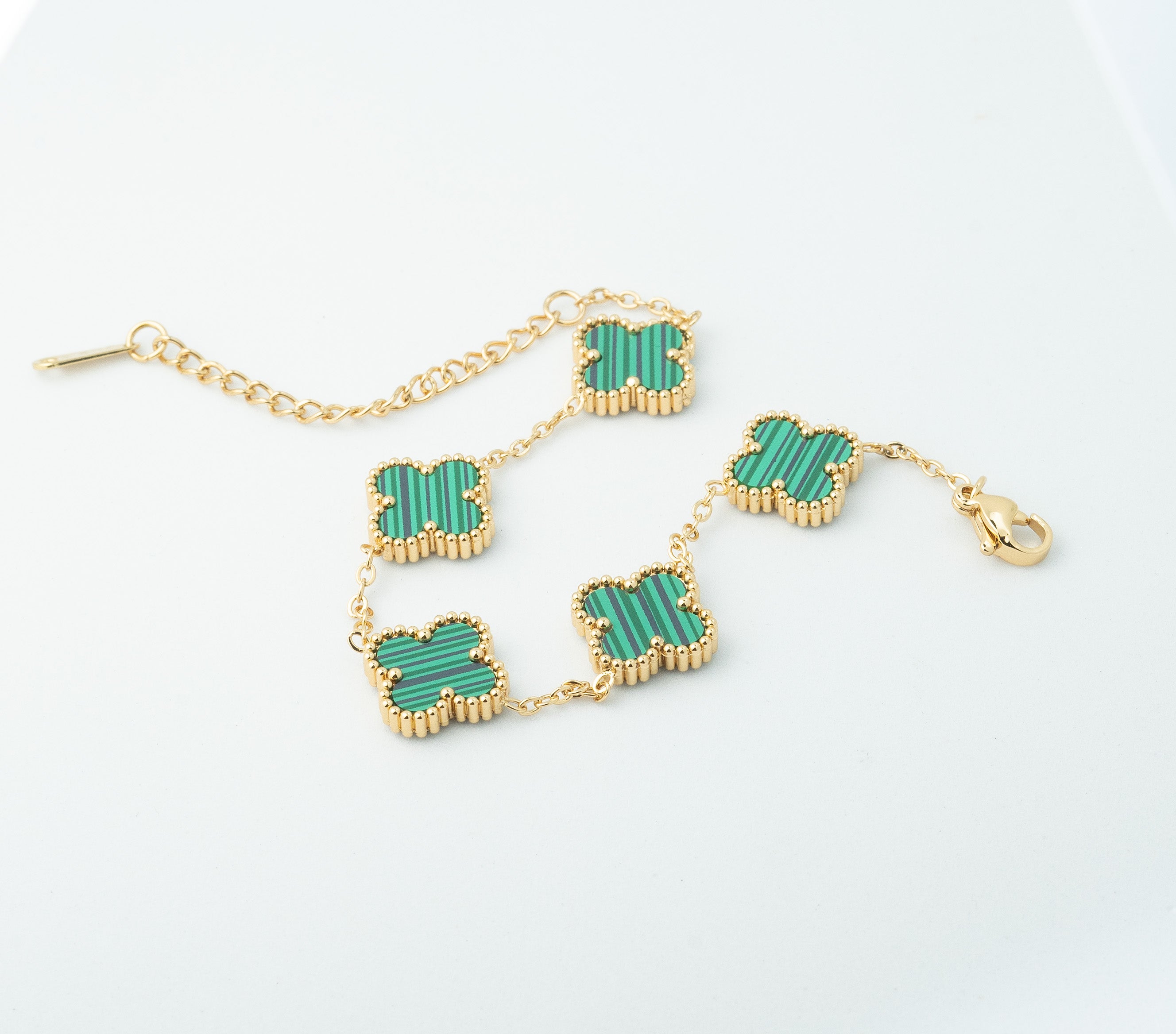 Emerald Clover Bracelet