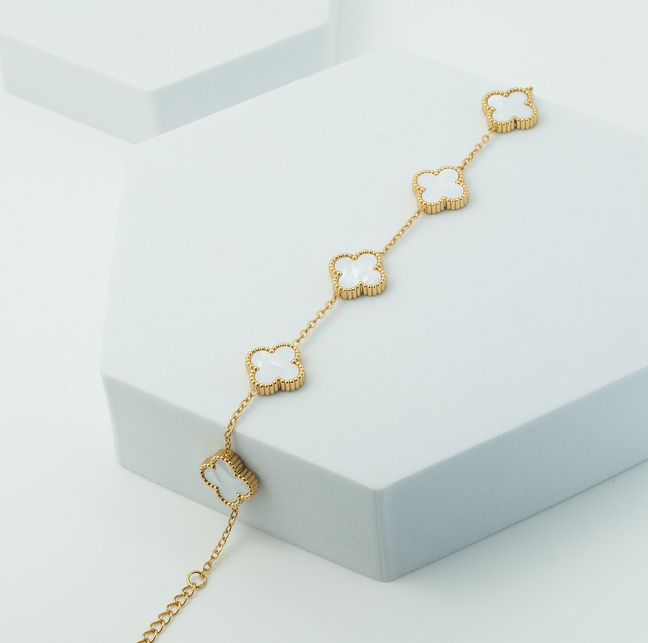 Ivory Clover Bracelet