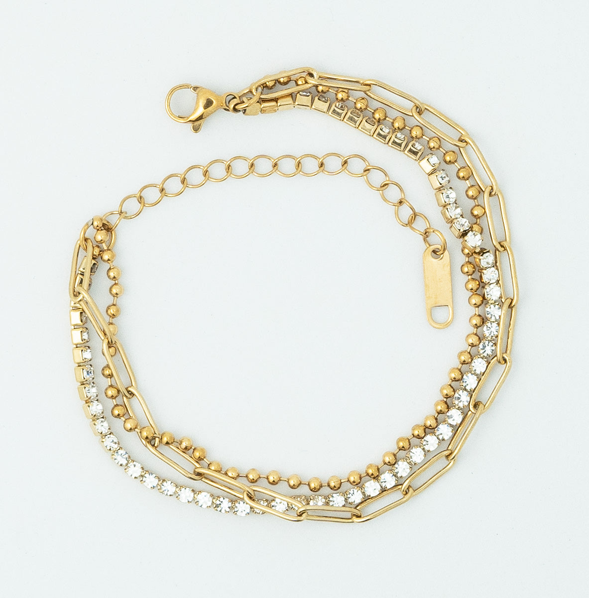 Gold & Glitz Trio Bracelet