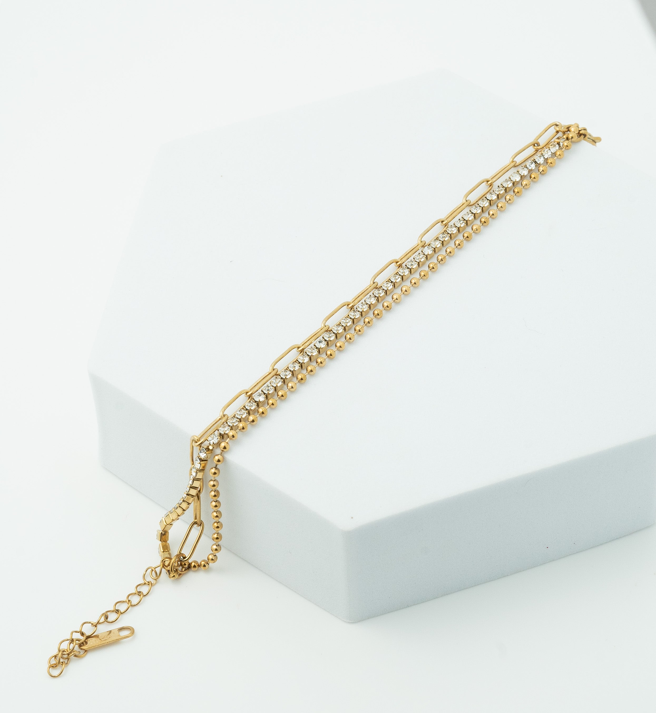 Gold & Glitz Trio Bracelet