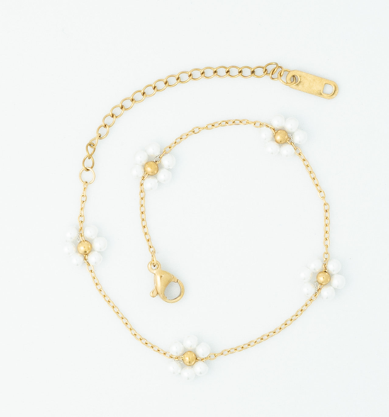 White Posy Bracelet