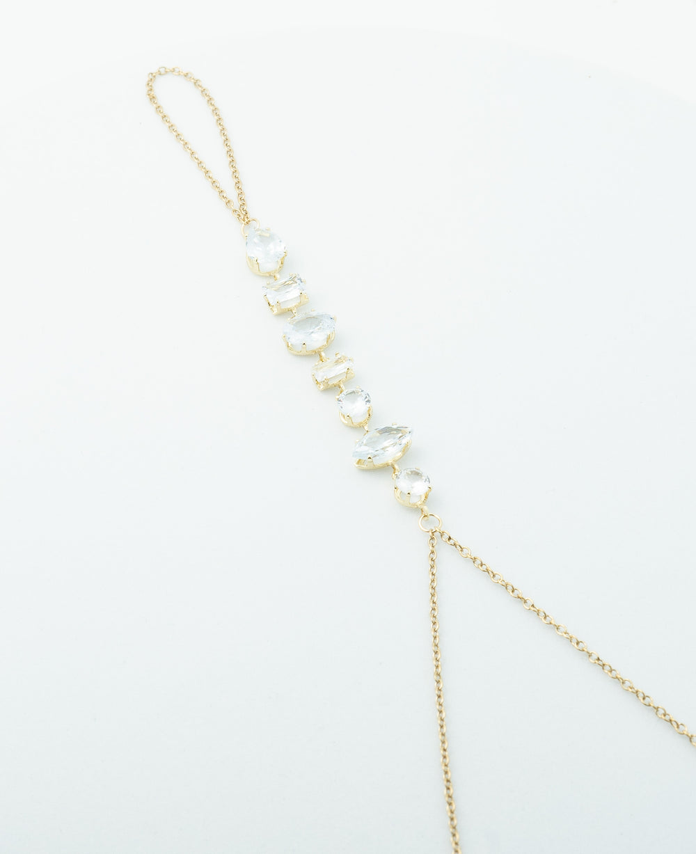 Crystal Cascade Hand Chain