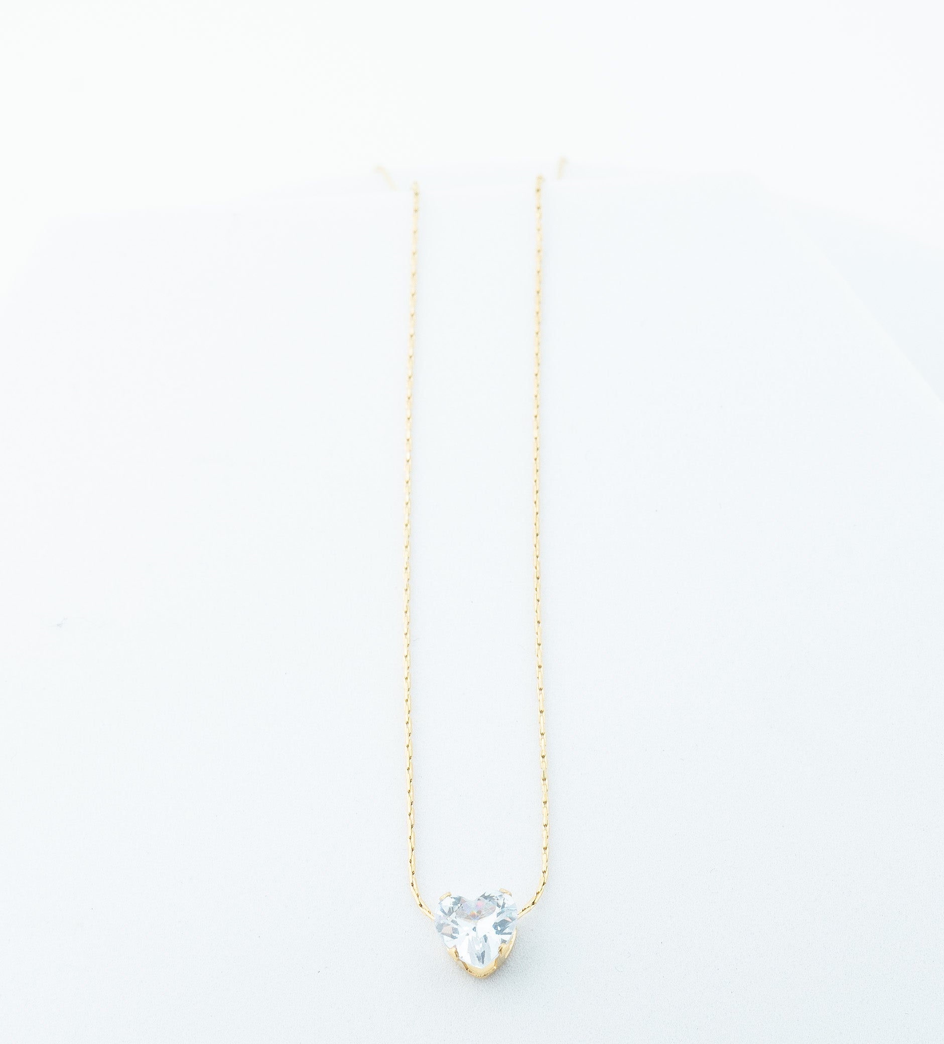 Solitaire Heart Necklace