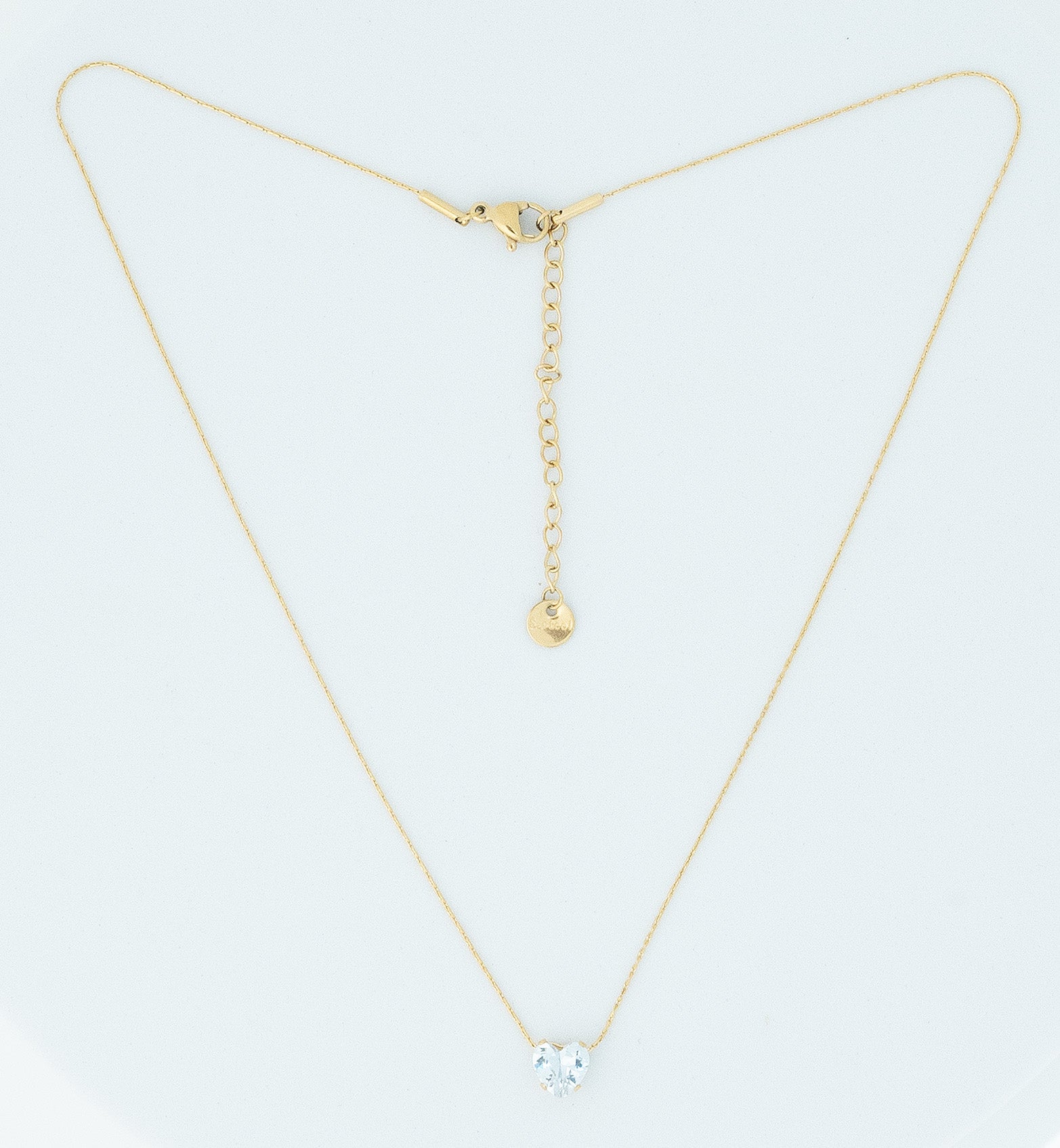 Solitaire Heart Necklace