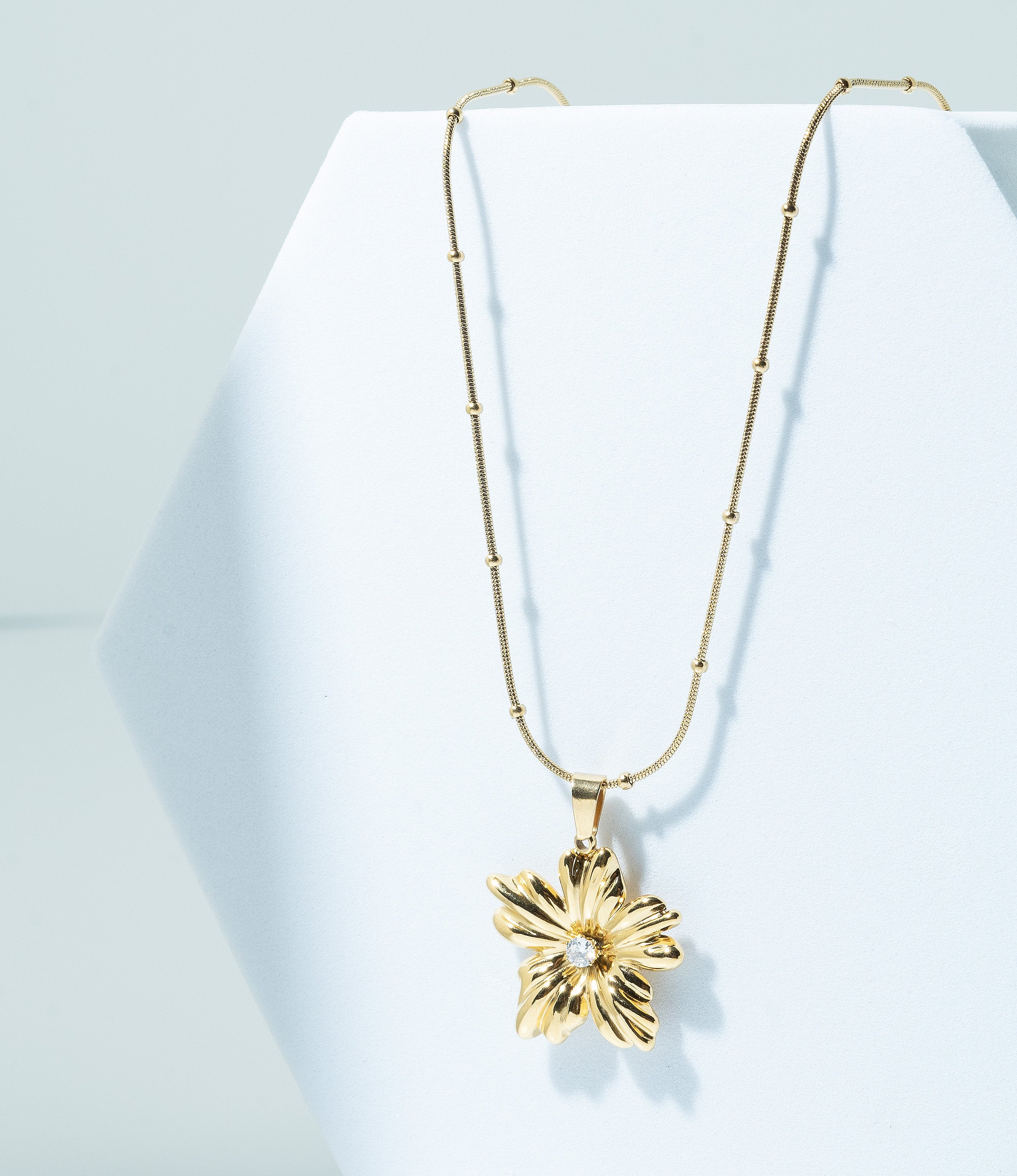 Golden Hibiscus Necklace