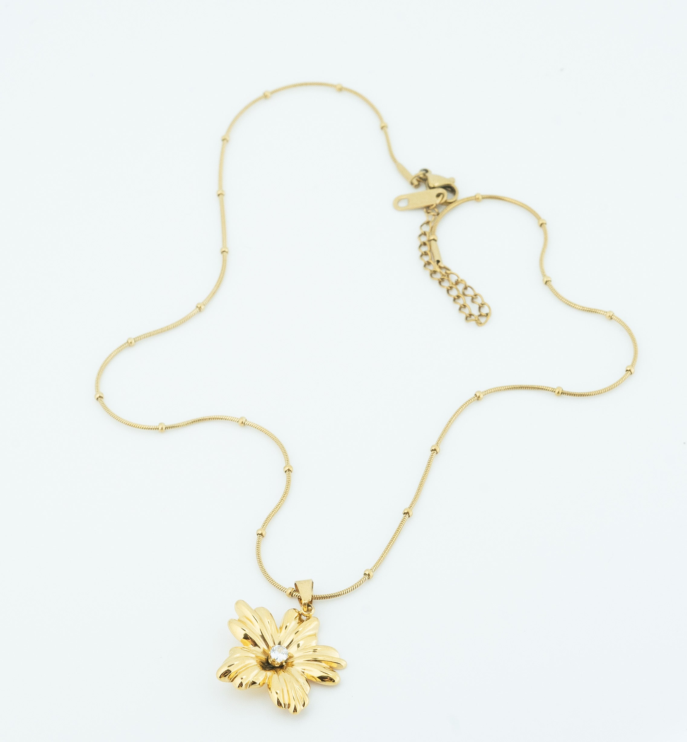 Golden Hibiscus Necklace