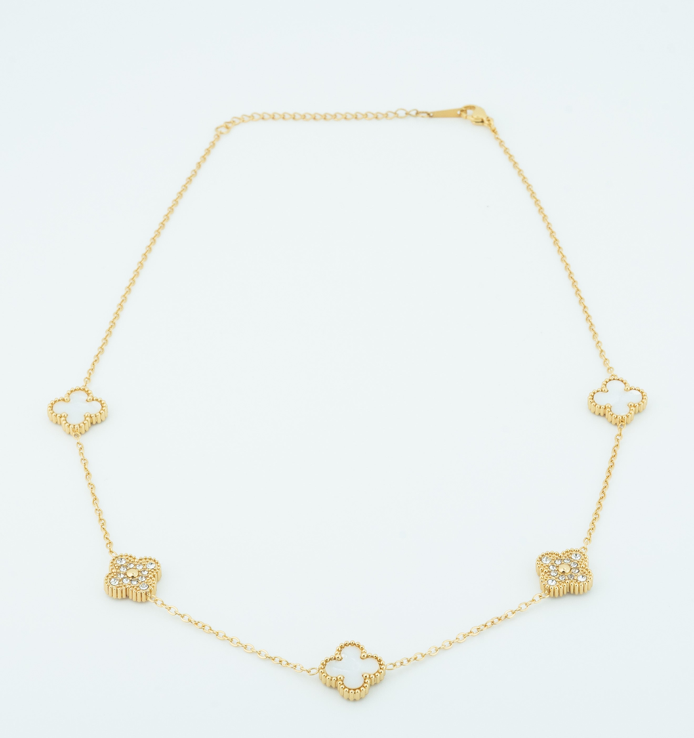 Shimmering Clover Necklace