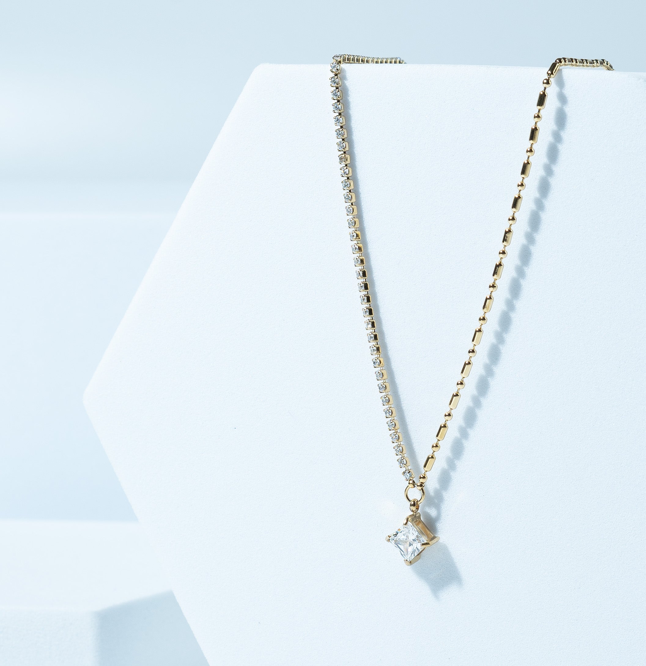 Crystal Bar Necklace