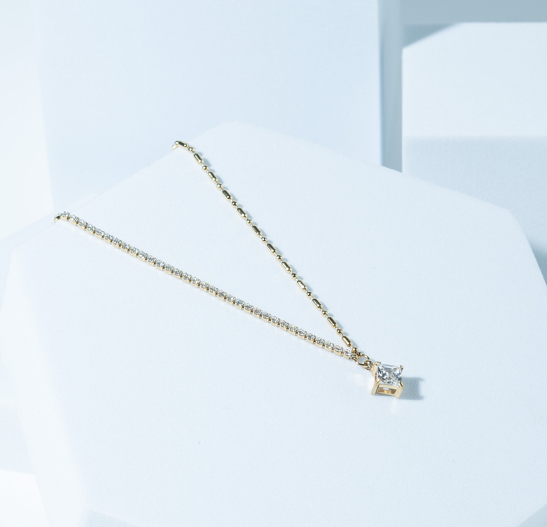 Crystal Bar Necklace